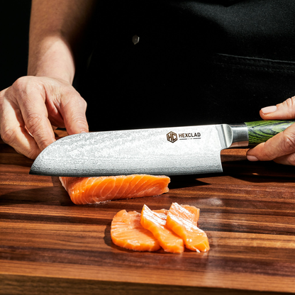 Essential Damascus Steel Knife Set, 6-pc (Green)